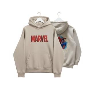 Marvel Classic Logo Hoodie – Beige