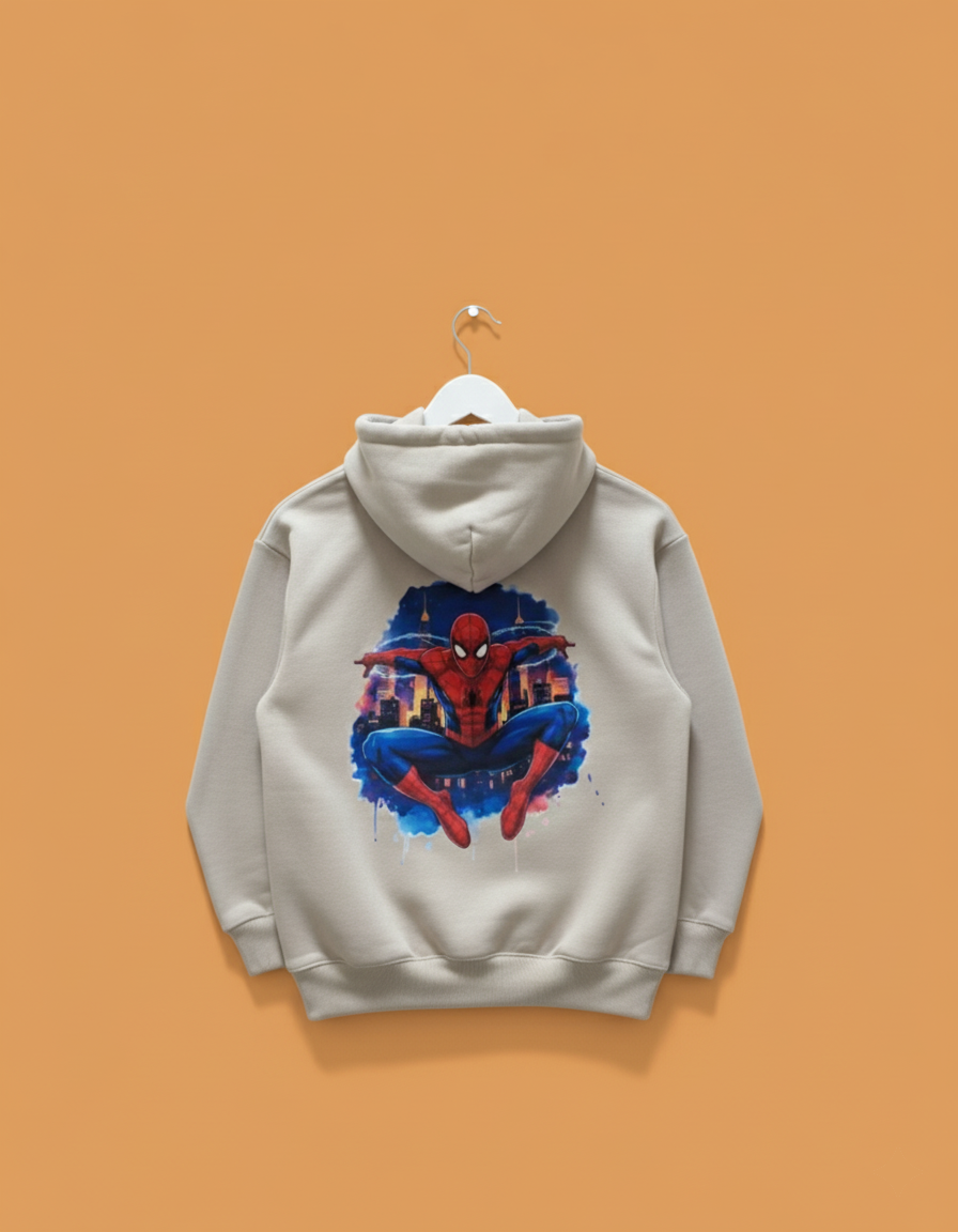 Marvel Classic Logo Hoodie – Beige - Image 3